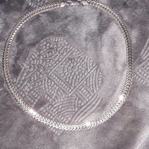 Italian silver choker